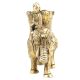 Brass Elephant with Mahawat Statue