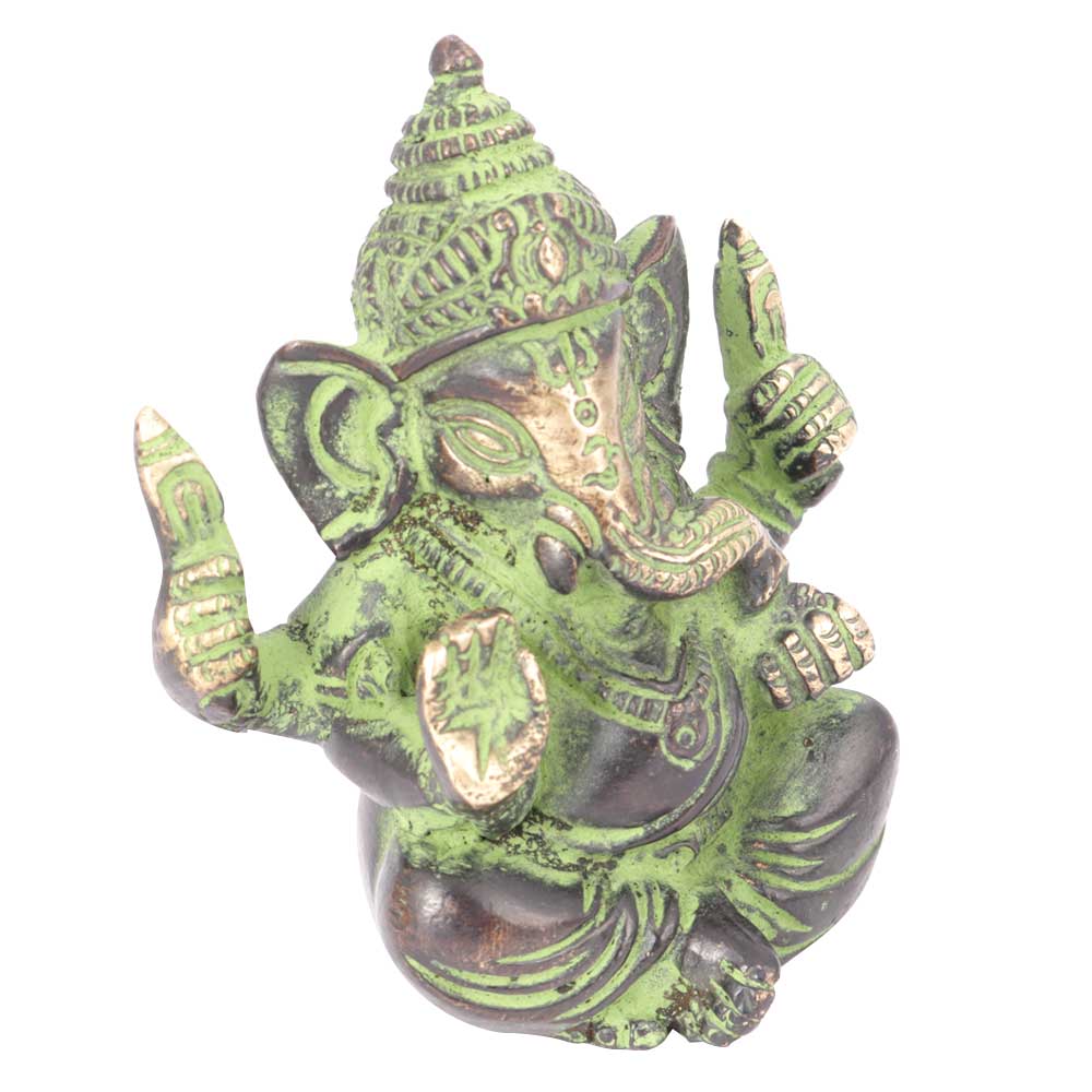 Brass Ganesha Murti Sitting Statue