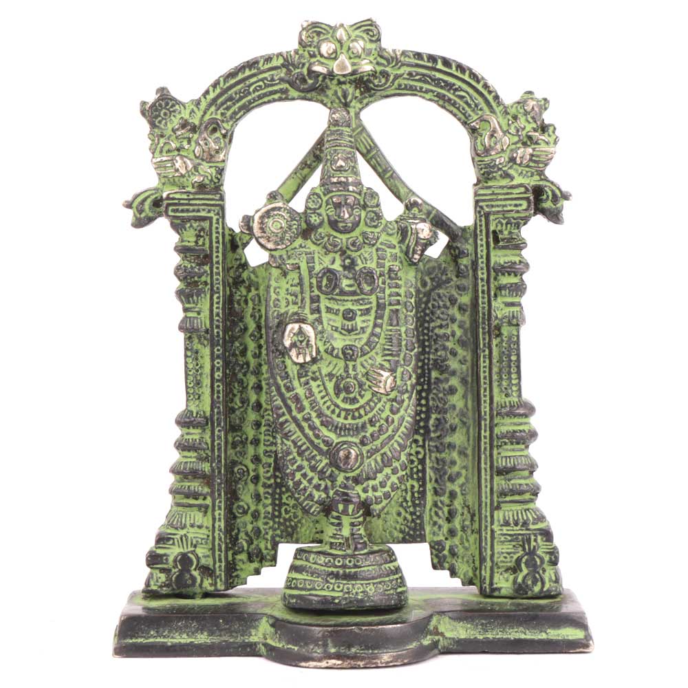 Lord Tirupati Balaji Brass Venkateshwara Idol Statue
