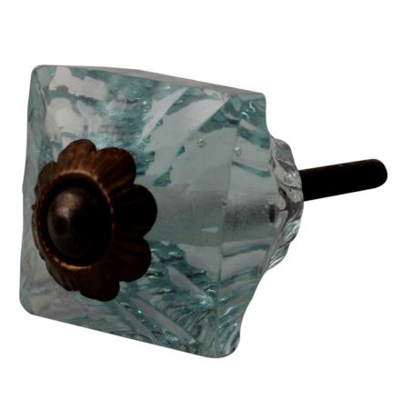 Water Glass Square Cut Drawer Knob Online