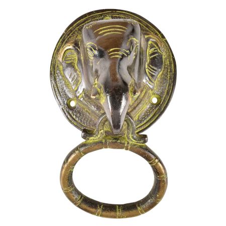 Brass Elephant Door Knocker