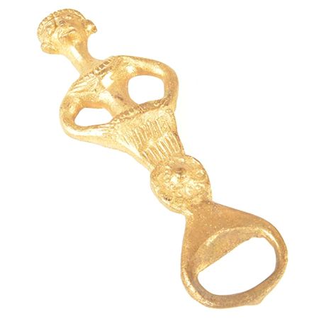 Brass Man Tribal Head Bottle Opener