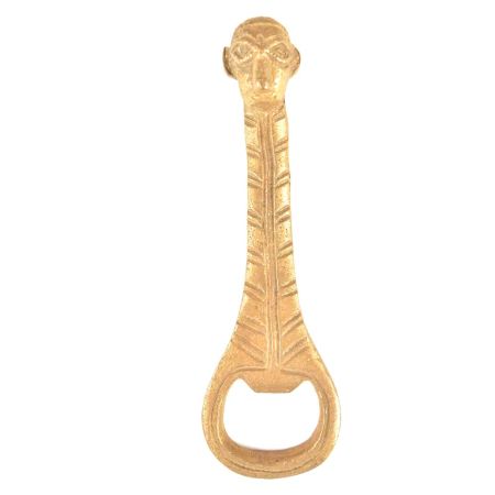 Brass Bottle Opener Souvenir African Figurine Face