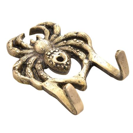 Handcrafted Brass Crab Wall Hooks
