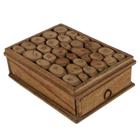 Single Rusted Wooden Drawer Pull