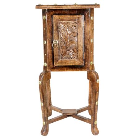 Wooden Hand Carved Side Table