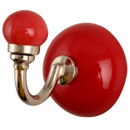 Solid Red Wall Hooks