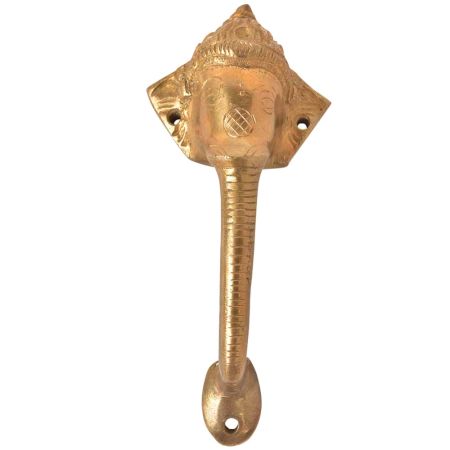 Elephant Carving Brass Main Door Handle