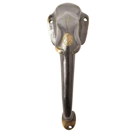 Elephant Face Brass Hand Door Handle