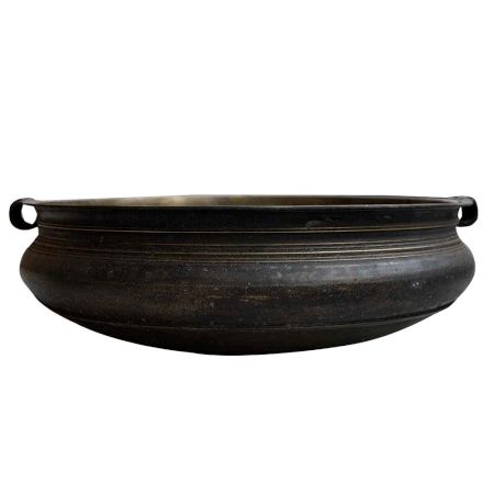 Bronze Urli Festival Cooking Vessel From South India -37 Inches