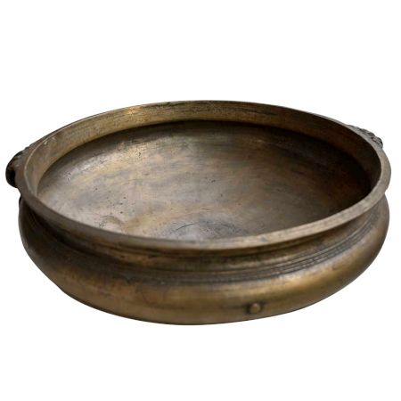 Ethnic Traditional Bronze Urli - 28.5 Inches