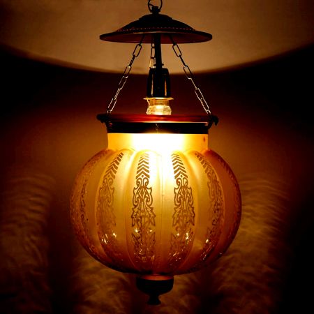 Yellow Melon Ceiling Lamp
