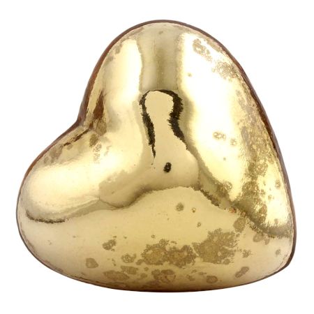 Antique Golden Heart Mercury Glass Dresser Knob Online