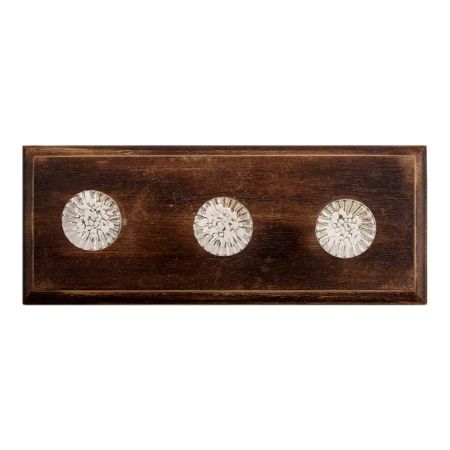 Clear Paneled Sides Glass Wooden Hooks