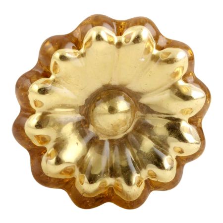 Golden Mercury Sunflower Glass Wine Stopper