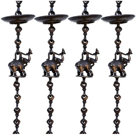 Swing Chain Set Handicrafted Decorative Brass Jhula Chain(Set Of 4 Pieces)