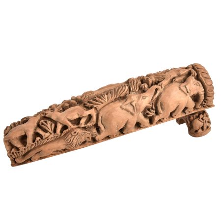 Carved Wooden Elephants with Stand Collectable