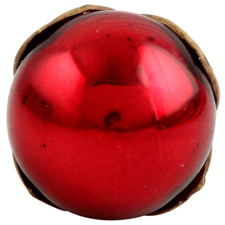 Antique Red Round Glass Wine Stopper