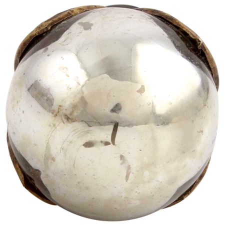 Antique Silver Round Glass Wine Stopper