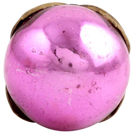 Antique Pink Round Glass Wine Stopper