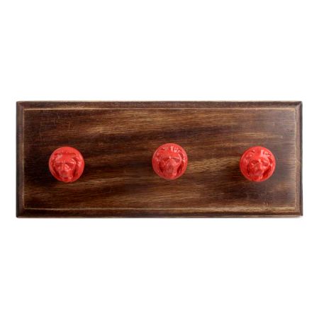 Red Lion Metal Wooden Hooks
