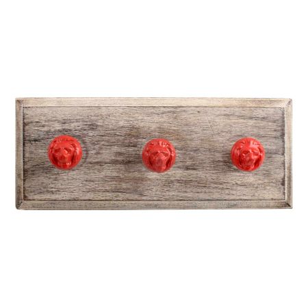 Red Lion Metal Wooden Hooks