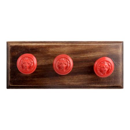 Red Lion Metal Wooden Hooks