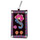 Black Floral Mini Purse / Mobile Pouch For Womens Hook