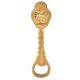 Engraved Floral Brass Bottle Opener