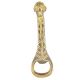 Brass Bottle Opener Souvenir African Face with Patina