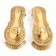 Brassscharan Paduka Bharat Vishnu Hindu God Ritual Items