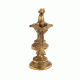 Brass Nandi Figurine on Oil Lamp with Stand