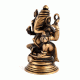 Brass Unusual Sitting Ganesha Statue