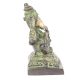 Brass Seated Ganesha Statue with Patina