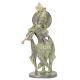 Krishna Playing Flute Standing Statue with Patina
