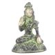 Brass Meditating Shiva Statue with Patina