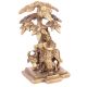 Krishna with Holy Cow Under Tree Idol Decor Statue