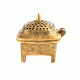 Brass Trinket Box with Jali Design