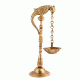 Brass Parrot Holding Hanging Oil Lamp