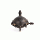 Brass Patina Rich Engraved Turtle Storage Box