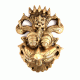 Ethnic Brass Dragon Face wall Hanging