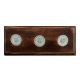 Water Paneled Sides Glass Wooden Hooks
