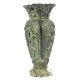 Embossed Bronze Flower Vase with Flower Design