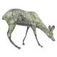 Home Decor Painated Bronze Deer Fawn Doe Figurine