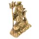 Rustic Brass Lord Shiva Meditation Statue
