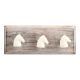 Cream Horse Metal Wooden Hooks