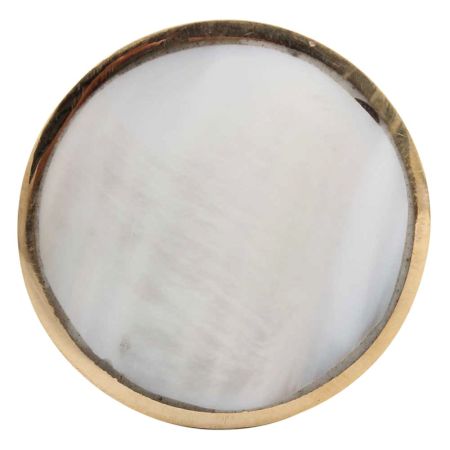 White Wheel Glass and Metal Knobs Online