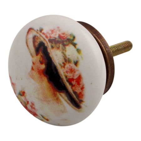Lady Ceramic Flat Cabinet Knob Online