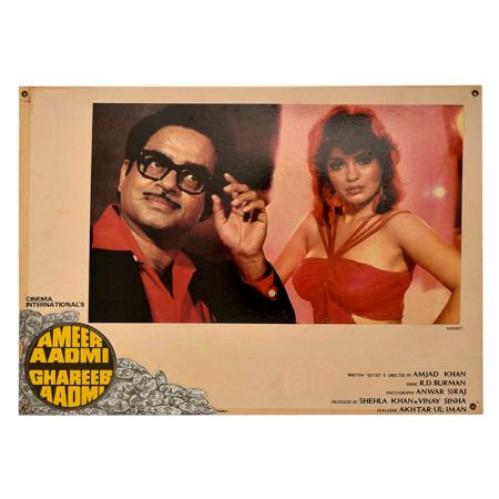 Handmade Movie Poster Ameer Aadmi Ghareeb Aadmi