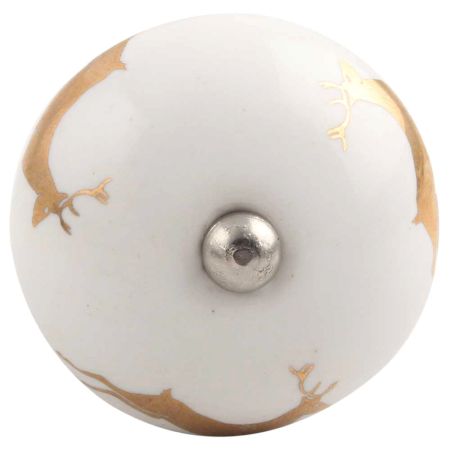 Golden Runing Rein Deer Pattern Ceramic Wine Stopper